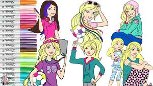 Supercoloring.com is a super fun for all ages: Barbie Coloring Book Page Compilation Barbie Sisters Skipper Stacie And Chelsea Mattel Youtube