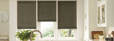 Modern black bamboo frame creates a stunning visual effect. Bamboo Blinds Wooden Shades Provenance Hunter Douglas