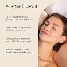 Amazon｜Kitsch Satin Pillowcase with Zipper, Softer Than Mulberry Silk  Pillow Cases Standard Size, Smooth Cooling Satin Pillow Case Cover for Hair  and Skin, Gifts for Women Men, 19x26 Inches Champagne, 1 Pack｜枕カバー・ピローケース