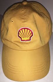 Vintage Shell Embroidered Gas Oil Hat Yellow Red Logo Baseball Cap Hats Red Logo Baseball Cap