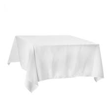 Peva tablecloths *see offer details. Infinity 52 X 52 White Polyester Square Tablecloth