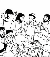 We've also uploaded a jpeg for any users who would like to edit the coloring sheet on their own. 5 Loaves And 2 Fish Coloring Pages Printable Sheets Jesus Feeds 5000 Jpg 2021 09 795 Coloring4free Coloring4free Com