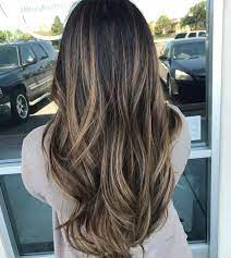 Dark Hair Blonde Belage Hair Hair Styles Dark Hair With Highlights