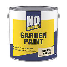 No Nonsense Garden Colour Wood Paint Semi Matt Classic Cream 2 5ltr Exterior Wood Paint Screwfix Com