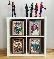 Classroom organizer book storage bins. Comic Book Storage Boxes With Comic Frame 3 Pack