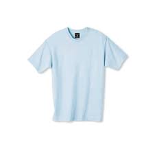 Light Blue Hanes Beefy T Blank T Shirts Wholesale