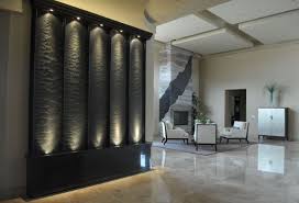 Water has the most amazingly soothing quality in that it soothes you not only when you look at it but also when you hear the sound of water. 10 Rooms With An Indoor Water Feature Indoor Water Features Indoor Wall Fountains Indoor Water Wall