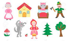 Was red riding hood a disney character? Cute Little Red Riding Hood Set Objects Collection Design Element Royalty Free Cliparts Vectors And Stock Illustration Image 125241633