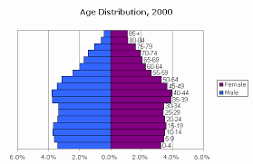 Censusscope Population Pyramid And Age Distribution