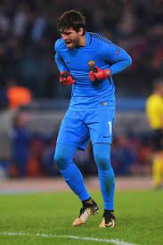 Alisson becker roma liverpool sign brazilian goalkeeper alisson becker for world record fee daniele de rossi alisson becker alisson becker photos as roma vs ac chievo verona serie a. Alisson Becker Of As Roma Celebrates After Stephan El Shaarawy Of As Roma Scored His Sides Second Goal During Goalkeeper Champions League Uefa Champions League