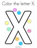 The benefits of coloring pages: Letter X Coloring Pages Twisty Noodle