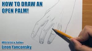 How To Draw An Open Hand Palm Youtube Palm trees are a common tree found in asia, the tropical regions of the pacific ocean, south africa on top of the tree the leaves have two looks: how to draw an open hand palm