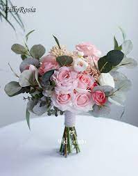 Check spelling or type a new query. Eillyrosia Pink Bridal Bouquet Romantic Wedding Flowers Artificial Custom Design Country Wedding Bouquet Bridesmaid Lace Ribbon Wedding Bouquets Aliexpress