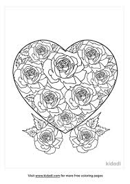 Each printable highlights a word that starts. Rose Heart Coloring Pages Free Flowers Coloring Pages Kidadl