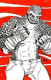 Killer Croc Original Ink Drawing - Etsy