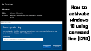 Jan 01, 2020 · i just need additional information so i can better assist you with your activation issue. Still Working How To Activate Windows 10 Using Command Line Cmd Free