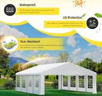 HOMMOW 20 ft. x 30 ft. Heavy Duty Party Tent Gazebo with ...