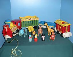 This Is A Beautiful Vintage Fisher Price Circus Train Being Offered By A Trusted Seller On Bonanza A Great Vintage Fisher Price Little People Childhood Toys