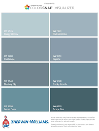 View interior and exterior paint colors and color palettes. Pale Dusty Blues Front Door Options Sherwin Williams Blue Wall Colors Teal Paint Colors Sherwin Williams Paint Colors