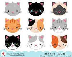 Cat Clip Art Cute Cat Clipart Kitten Kitty Clipart Cat Graphic Illustration White Black Orange Grey Cat Digital Sticker Clipart Clip Art Cute Animal Clipart Cat Clipart Grey Cats