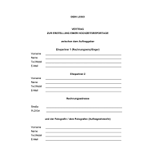 Sie finden hier ein muster einer kundenschutzvereinbarung. Mustervertrag Hochzeitsfotografie Vicky Baumann Onlineshop