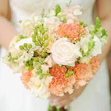 My yellow bouquet :) a combination of tulips and carnation flowers. 16 Unexpected Carnation Wedding Bouquets