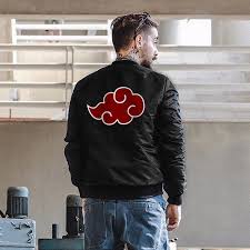 Naruto Akatsuki Bomber Jacket Otakupicks Mens Tops Casual Jackets Mens Fashion Summer