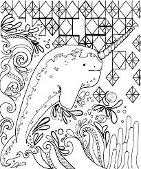 Narwhal coloring pages are a great way to learn about this interesting sea creature. Narwhal Coloring Pages Best Coloring Pages For Kids