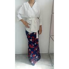Mio amazon pakaian pantai pendek, kardigan kimono perempuan, pakaian pantai tabir surya, pola motif bunga. Kimono Baju Kurung Set Muslimah Fashion On Carousell