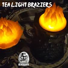Use a pen instead of a marker because its easier to cut the ink off so it doesn't show on your finished fire flame. Download Stl File Tea Light Braziers And Fire 3d Printable Template Cults