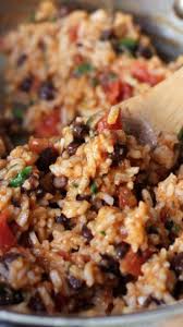 Black Beans Or Pinto Beans Mexican Tomato Rice And Beans Recipes Bean Recipes Mexican Food Recipes