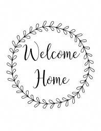 Printable welcome home sign yi04 advancedmassagebysara. Pin By Eman On Ø§ Welcome Home Cards Welcome Home Banners House Warming Gift Diy