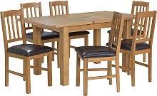 Browse our range of oak tables in round, oval, and rectangular designs, from the chunky pandora range to the minimal and light oslo range. Oak Extending Dining Table And Chairs Shop Online And Save Up To 39 Uk Lionshome