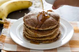 pancakes de plátano y avena