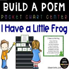 Build A Poem I Have A Little Frog Pocket Chart Center