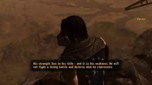 This hd wallpaper is about fallout, fallout: Fallout New Vegas Pc Ulysses Talks About Legate Lanius And Joshua Graham Youtube