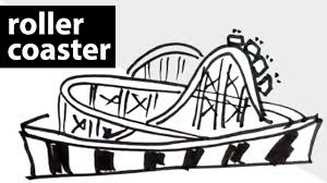 How To Draw A Roller Coaster Learn To Draw Easy Drawings Drawing For Kids Youtube