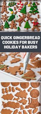 Quick Gingerbread Cookies For Busy Holiday Bakers Gingerbread Cookies Christmas Cookies Easy Easy Gingerbread Cookie Recipe