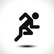 Running Man Icon Vector Art Illustration Ilustracao 3d Fundos Pretos Pictogramas