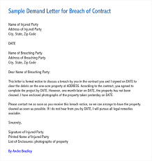 Sample demand letter for damages. Breach Of Contract Demand Letter A Guide Free Templates