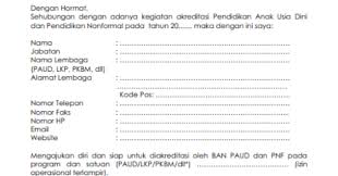 We did not find results for: Contoh Format Surat Permohonan Pengajuan Akreditasi Paud Dan Pnf Dan Cara Upload Surat Permohonan Akreditasi Ban Paud Pnf Ainiyamulyana