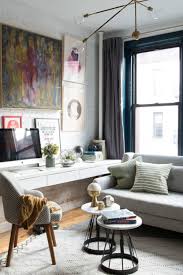 7 Ways To Fit A Workspace Into A Small Space Small Apartment Living Room Living Room Decor Apartment Small Apartment Decorating Living Room