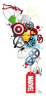 Marvel Tattoo Design 2 0 By Mareve Design Seni Pahlawan Marvel Pahlawan Super