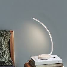 Shop for round nightstand tables online at target. Curvy Metal Table Light Modernist Black White Finish Led Nightstand Lamp With Round Base For Bedroom Beautifulhalo Com