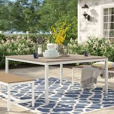 Sol 72 Outdoor Caspian Square 29 75 Table Reviews Wayfair In 2020 Wood Dining Table Outdoor Solid Wood Dining Table