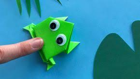 Origami Frosch Basteln Mit Kindern Tiere Falten Mit Papier Einfache Bastelideen Youtube Frosch Basteln Origami Frosch Basteln Mit Papier Falten