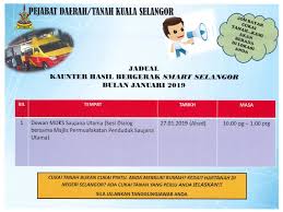 Bayar cukai petak atas talian, lebih mudah. Portal Rasmi Pdt Kuala Selangor Jadual Kutipan Luar Cukai Tanah 2019