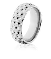 Golf Ring In Titanium 8mm Mens Wedding Rings Wedding Rings Unique White Gold Wedding Rings
