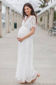 White Lace Mesh Overlay Maxi Dressa Lace Mesh Overlay Maternity Maxi Dress Featuring Beaut Lace Maternity Dress Boho Maternity Dress White Lace Maternity Dress