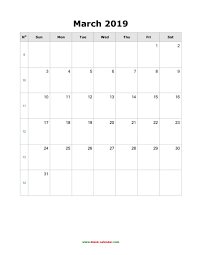 March 2019 Calendar A4 Size June Calendar Printable Calendar Printables Weekly Calendar Printable